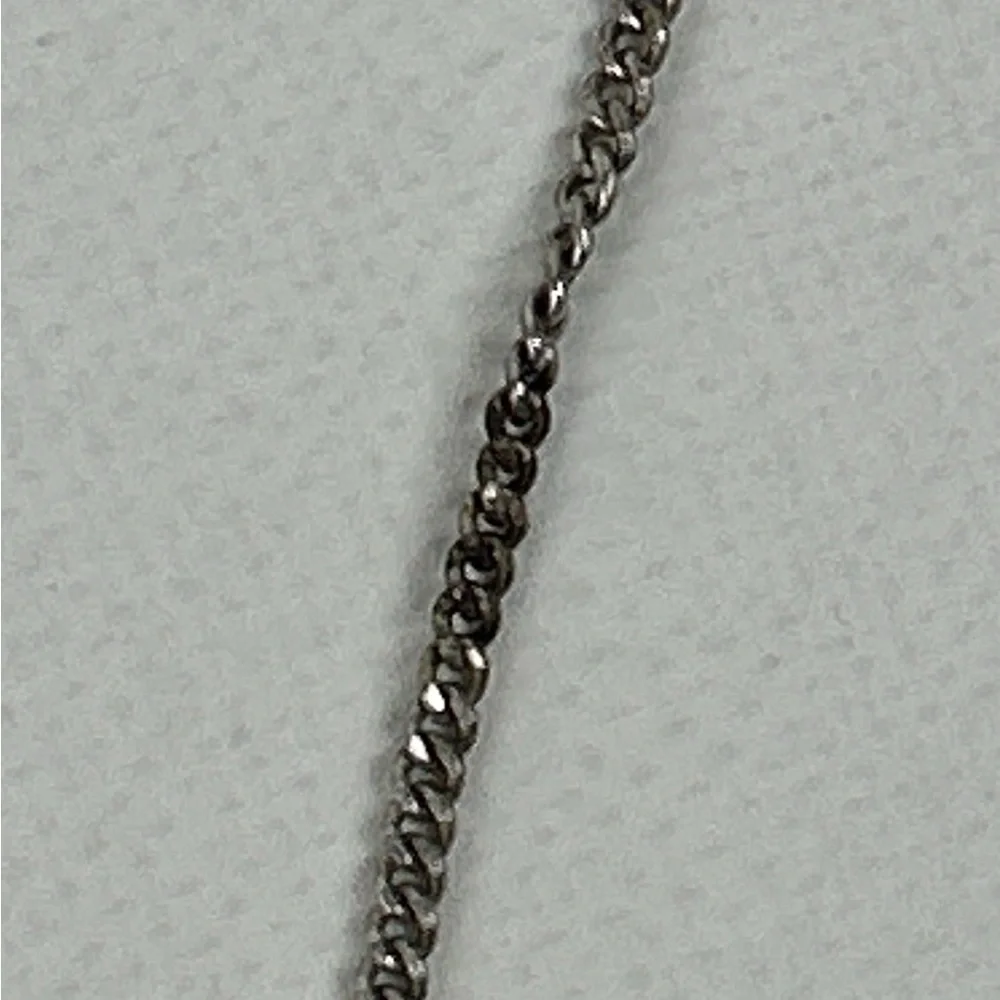 Elegant silver tone watch w/ multi-stone accent with “Eco Sterling” 24